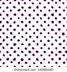 Abstract seamless background with dark spots and with the effect of aberration