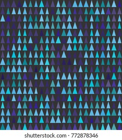 Abstract seamless background design texture with triangle spryce elements. Creative endless christmas pattern with shapes of small christmas tree 2018. Simple soft new year tile images for wallpaper.
