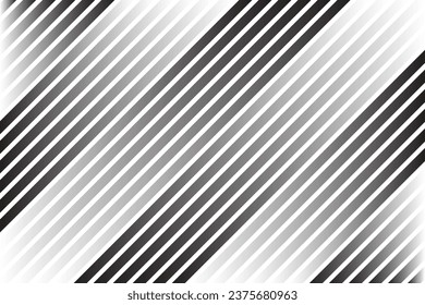 Resumen de fondo transparente con líneas de rayas diagonales. Textura de línea diagonal estilizada monocromática rayada con efecto gradiente 3d. Resumen del patrón de energía de líneas rectas diagonales.