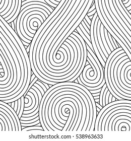 Abstract seamless background with doodle style, zen tangle for you design