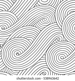 Abstract seamless background with doodle style, zen tangle for you design