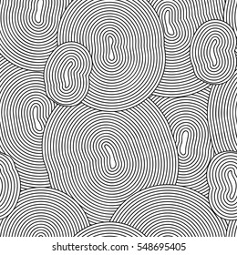 Abstract seamless background with doodle style, zen tangle for you design or adult coloring book