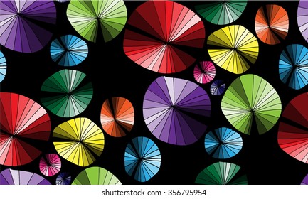 Abstract seamless background with doodling hand drawn elements, vector illustration.