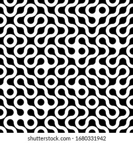 abstract seamless background with dots and connections with it