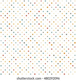 abstract seamless background with dots in nice colors