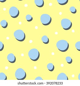 Abstract seamless background with dots and spots. Cute vector seamless patterns.