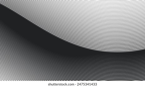 Abstract seamless background with dynamic curve line wallpaper vector image for backdrop or presentation	
