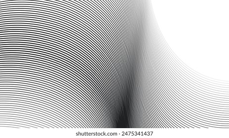 Abstract seamless background with dynamic curve line wallpaper vector image for backdrop or presentation	