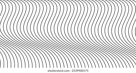 Abstrato plano de fundo sem emenda com linha de curva dinâmica imagem de vetor de papel de parede para fundo