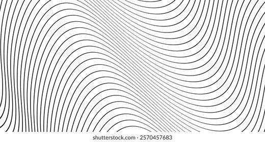 Abstract seamless background with dynamic curve line vector  