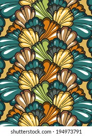Abstract seamless background in earthy tones.