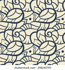 Abstract seamless background with fairy pattern