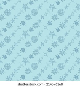 abstract seamless background, fantasy hand drawn stars