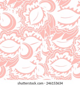 Abstract seamless background of floral elements.