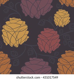 Abstract seamless background with flowers
