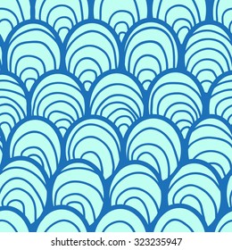 Abstract seamless background in the form of scales