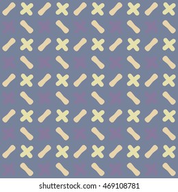 abstract seamless background with forms of plus and minus