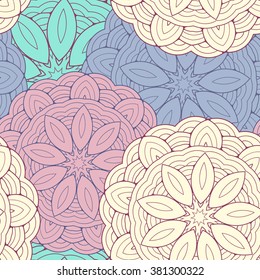 abstract seamless background geometric circles ring with textured waves-vector illustration