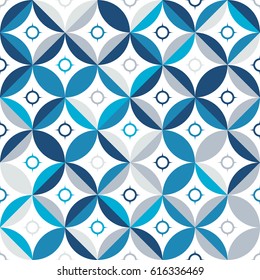 Abstract seamless background with geometric elements. Ethnic style.