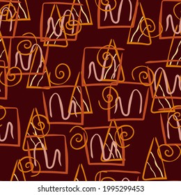 Abstract seamless background. Geometric pattern. Ethnic patterns. Pattern for print, advertising, web design.