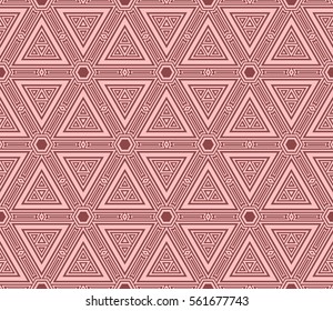 abstract seamless background with geometry shape. vector. beige color. modern ornament