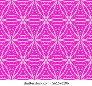 abstract seamless background with geometry shape. vector. modern ornament. for interior design, wallpaper, textile, decor, fabric. pink, silver color