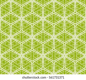 abstract seamless background with geometry shape. vector. modern ornament. for interior design, wallpaper, textile, decor, fabric. green color