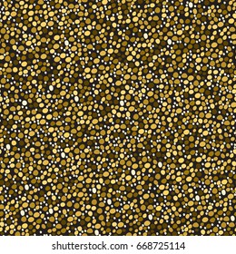 Abstract seamless background with golden dots . Vector