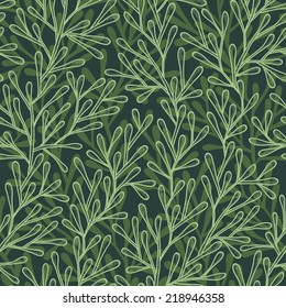 Abstract seamless background in green colors