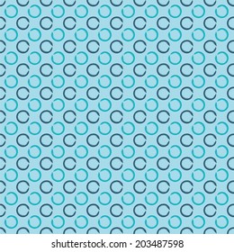 Abstract seamless background with grunge circles. Flat design.