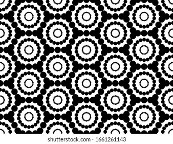 abstrakter, nahtloser Hintergrund mit
Halftonpunkte und Hexagonen