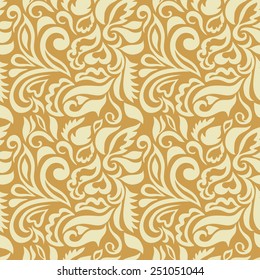 Abstract seamless background. Hand drawn floral and geometric pattern. Can be used for card design, wallpaper, pattern fills, web page background, surface textures.