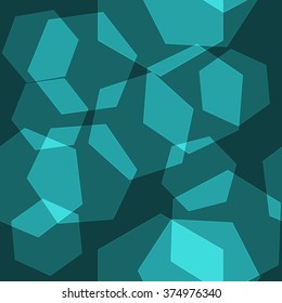 Abstract seamless background with hexagons. Endless pattern, vector illustration.