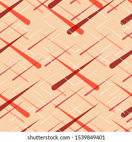 Abstract seamless background of intersecting shapes of different thickness for Wallpaper decoration, texture, fabric, textile or wrapping or packaging. 
