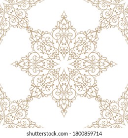 Abstract seamless background with Islam, Arabic, ottoman motives.