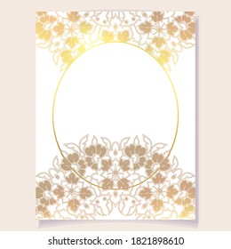 Abstract seamless background with Islam, Arabic, ottoman motives.