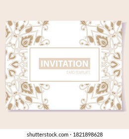 Abstract seamless background with Islam, Arabic, ottoman motives.