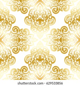 Abstract seamless background with Islam, Arabic, ottoman motives.