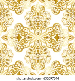 Abstract seamless background with Islam, Arabic, ottoman motives.