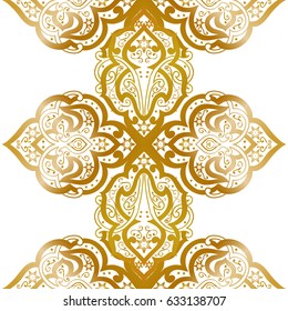 Abstract seamless background with Islam, Arabic, ottoman motives.