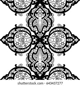 Abstract seamless background with Islam, Arabic, ottoman motives.