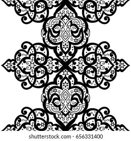 Abstract seamless background with Islam, Arabic, ottoman motives.