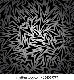 Abstract seamless background made of black and gray sharp shapes