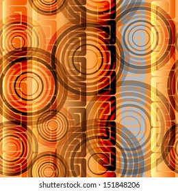 Abstract seamless background made of set of rings, vector illustration, eps10, 3 layers, easy editable!BONUS!!Two seamless patterns in one!!