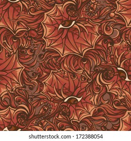 Abstract seamless background with magic flower