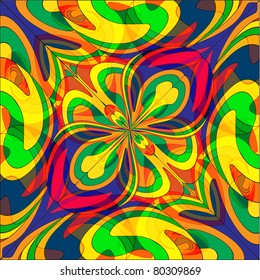 Abstract seamless background from a multi-colored glass mosaic