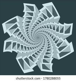 Resumen de fondo transparente. Estructura ruidosa con cubos verdes. Imagen del vector