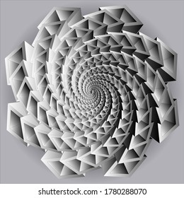 Abstract seamless background. Noise structure with gray cubes. Vector image