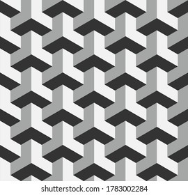 Abstract seamless background. Noise structure with cubes. Vector image