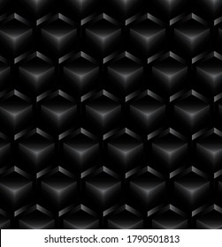 Abstract seamless background. Noise structure with cubes. Vector image